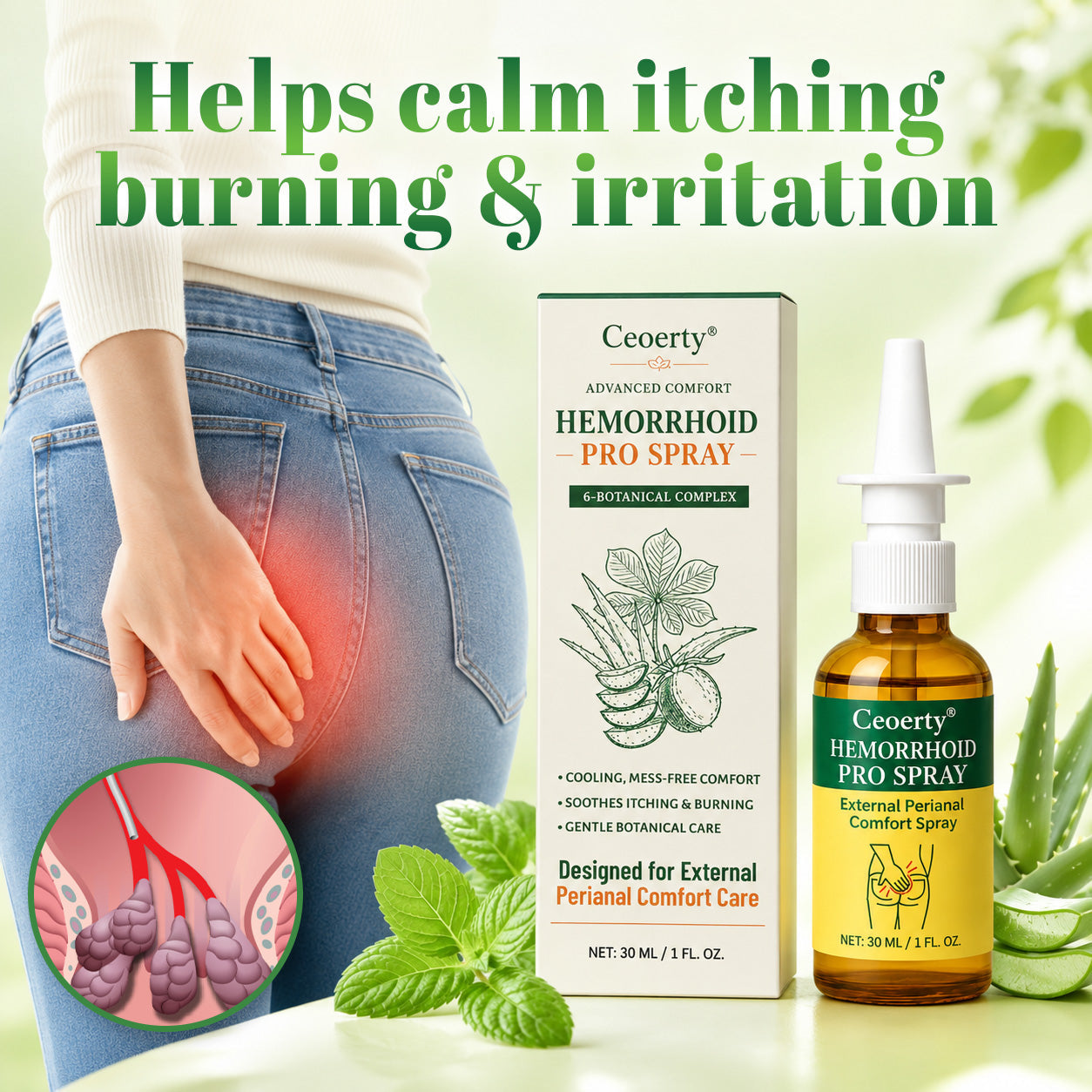 Ceoerty® Advanced Comfort Hemorrhoid PRO Spray✨
